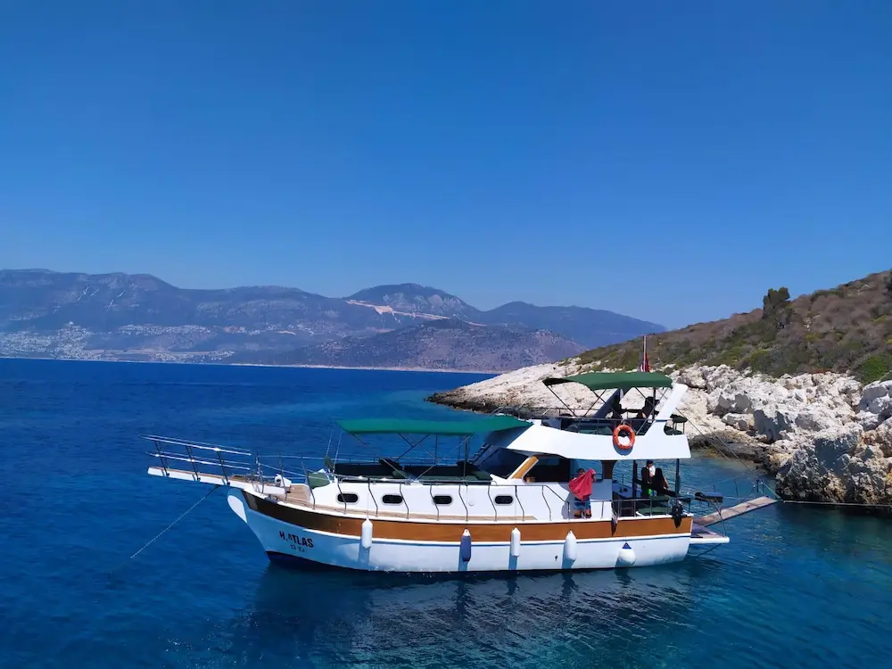 kalkan private boat hire atlas 12