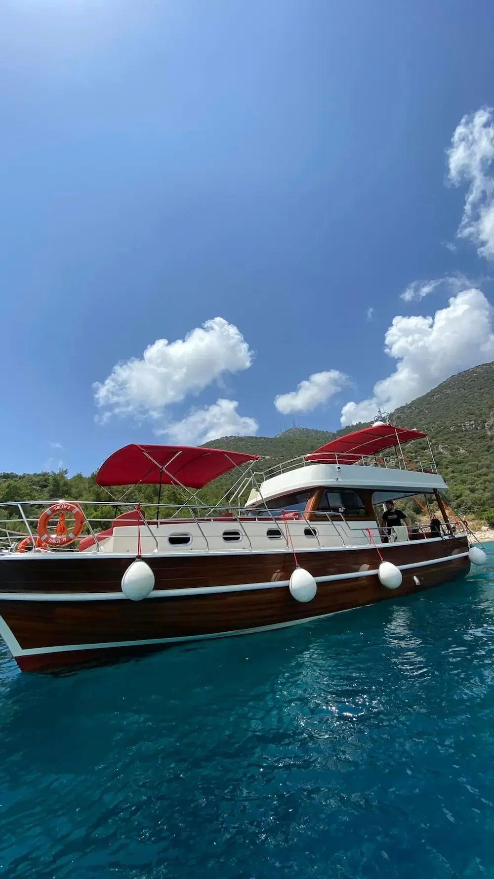 kalkan private boat trip smile 1