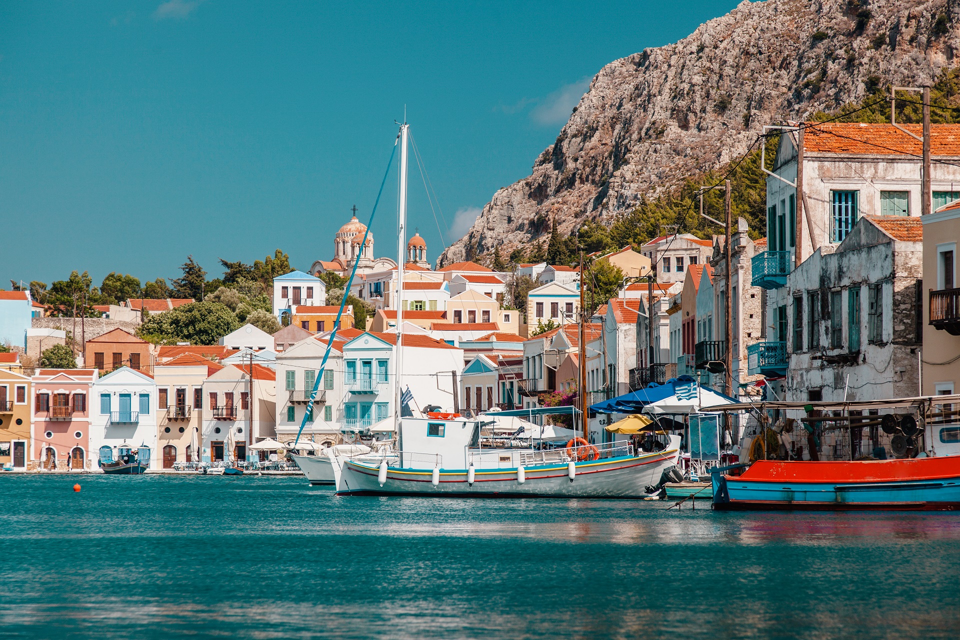 Panoramic view of Greek Island Kastelorizo